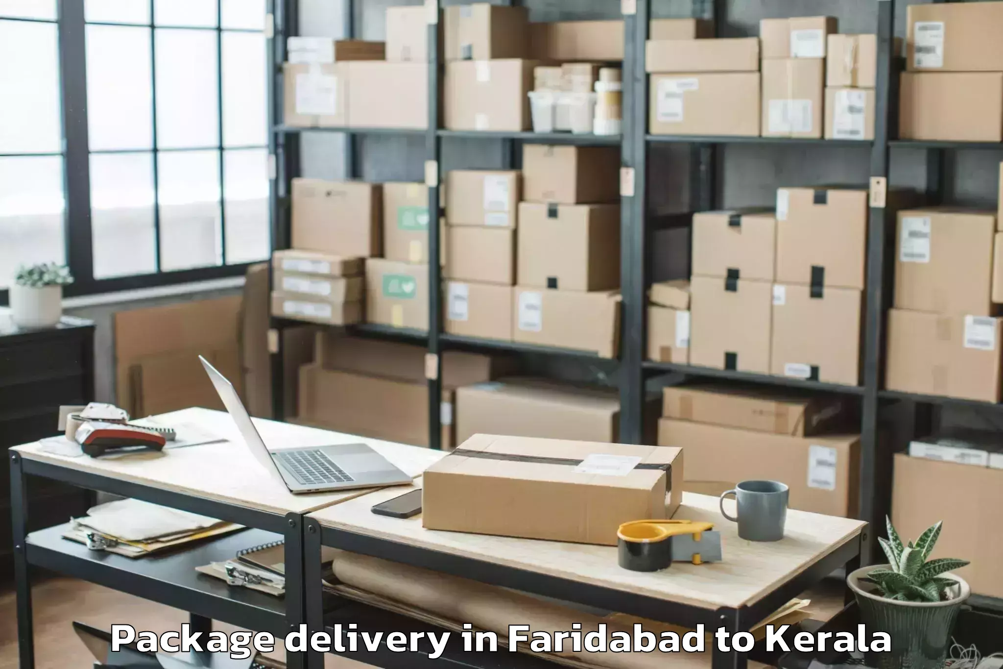 Quality Faridabad to Chirayinkeezhu Package Delivery